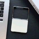 For Huawei Pura X Electroplated Plain Leather Phone Case(White) - 2