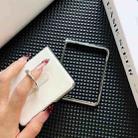 For Huawei Pura X Electroplated Plain Leather Phone Case(White) - 3