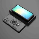 For Samsung Galaxy A06 4G Metal Kickstand TPU Hybrid PC Phone Case(Black) - 2
