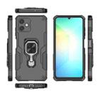 For Samsung Galaxy A06 4G Metal Kickstand TPU Hybrid PC Phone Case(Black) - 3