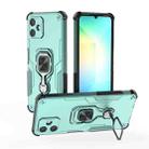 For Samsung Galaxy A06 4G Metal Kickstand TPU Hybrid PC Phone Case(Green) - 1