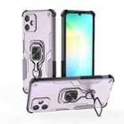 For Samsung Galaxy A06 4G Metal Kickstand TPU Hybrid PC Phone Case(Purple) - 1