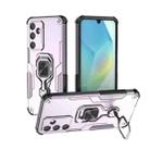 For Samsung Galaxy A16 4G Metal Kickstand TPU Hybrid PC Phone Case(Purple) - 1