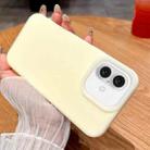For iPhone 16 Jelly Silicone Skin-feel Phone Case(Yellow) - 1