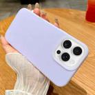 For iPhone 16 Pro Jelly Silicone Skin-feel Phone Case(Light Purple) - 1