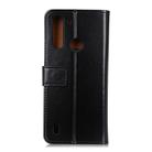 For Motorola Moto G8 Power Lite 3-Color Pearl Texture Magnetic Buckle Horizontal Flip PU Leather Case with Card Slots & Wallet & Holder(Black) - 3