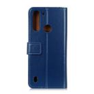 For Motorola Moto G8 Power Lite 3-Color Pearl Texture Magnetic Buckle Horizontal Flip PU Leather Case with Card Slots & Wallet & Holder(Blue) - 3