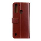 For Motorola Moto G8 Power Lite 3-Color Pearl Texture Magnetic Buckle Horizontal Flip PU Leather Case with Card Slots & Wallet & Holder(Brown) - 3