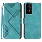 For TCL 50 SE / 40 NxtPaper 4G Line Pattern Skin Feel Leather Phone Case(Light Blue) - 1