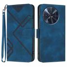 For TCL 50 XL 5G / 50 XL NxtPaper Line Pattern Skin Feel Leather Phone Case(Royal Blue) - 1