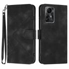 For ZTE Blade A72s Line Pattern Skin Feel Leather Phone Case(Black) - 1