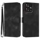For ZTE Blade A73 4G / Blade V50 Design 4G Line Pattern Skin Feel Leather Phone Case(Black) - 1