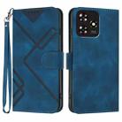 For ZTE Blade A73 4G / Blade V50 Design 4G Line Pattern Skin Feel Leather Phone Case(Royal Blue) - 1