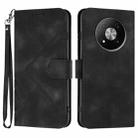 For ZTE Fresh 50 Line Pattern Skin Feel Leather Phone Case(Black) - 1