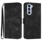 For ZTE nubia S 5G A403ZT Line Pattern Skin Feel Leather Phone Case(Black) - 1
