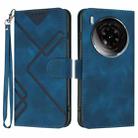 For ZTE nubia Z50S Pro Line Pattern Skin Feel Leather Phone Case(Royal Blue) - 1