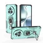 For Realme 14 Pro+ Metal Kickstand TPU Hybrid PC Phone Case(Green) - 1