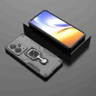 For Realme 14 Metal Kickstand TPU Hybrid PC Phone Case(Black) - 2