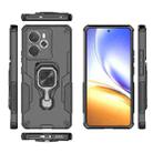 For Realme 14 Metal Kickstand TPU Hybrid PC Phone Case(Black) - 3