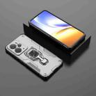 For Realme 14 Metal Kickstand TPU Hybrid PC Phone Case(Grey) - 2
