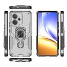 For Realme 14 Metal Kickstand TPU Hybrid PC Phone Case(Grey) - 3