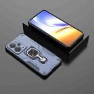 For Realme 14 Metal Kickstand TPU Hybrid PC Phone Case(Blue) - 2