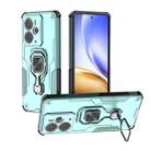 For Realme 14 Metal Kickstand TPU Hybrid PC Phone Case(Green) - 1
