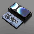 For Redmi Note 14 Pro 5G Metal Kickstand TPU Hybrid PC Phone Case(Blue) - 2