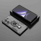 For Redmi Turbo 4 Metal Kickstand TPU Hybrid PC Phone Case(Black) - 2