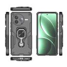 For Redmi K80 Metal Kickstand TPU Hybrid PC Phone Case(Black) - 3