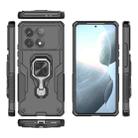 For Redmi K70 Metal Kickstand TPU Hybrid PC Phone Case(Black) - 3