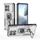 For Redmi K70 Metal Kickstand TPU Hybrid PC Phone Case(Grey) - 1