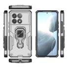 For Redmi K70 Metal Kickstand TPU Hybrid PC Phone Case(Grey) - 3