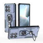 For Redmi K70 Metal Kickstand TPU Hybrid PC Phone Case(Blue) - 1