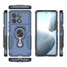 For Redmi K70 Metal Kickstand TPU Hybrid PC Phone Case(Blue) - 3