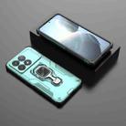 For Redmi K70E Metal Kickstand TPU Hybrid PC Phone Case(Green) - 2