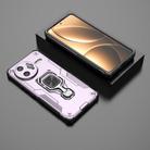 For Redmi K80 Pro Metal Kickstand TPU Hybrid PC Phone Case(Purple) - 2