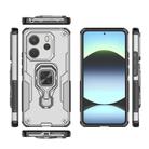 For Redmi Note 14 4G 163.25mm Metal Kickstand TPU Hybrid PC Phone Case(Grey) - 3
