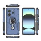 For Redmi Note 14 4G 163.25mm Metal Kickstand TPU Hybrid PC Phone Case(Blue) - 3