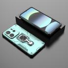 For Redmi Note 14 4G 163.25mm Metal Kickstand TPU Hybrid PC Phone Case(Green) - 2