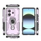 For Redmi Note 14 4G 163.25mm Metal Kickstand TPU Hybrid PC Phone Case(Purple) - 3
