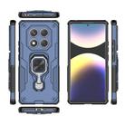 For Redmi Note 14 Pro 4G Metal Kickstand TPU Hybrid PC Phone Case(Blue) - 3