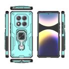 For Redmi Note 14 Pro 4G Metal Kickstand TPU Hybrid PC Phone Case(Green) - 3