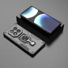 For Redmi Note 14 Pro+ 5G Metal Kickstand TPU Hybrid PC Phone Case(Black) - 2