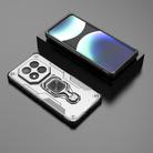 For Redmi Note 14 Pro+ 5G Metal Kickstand TPU Hybrid PC Phone Case(Grey) - 2