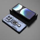 For Redmi Note 14 Pro+ 5G Metal Kickstand TPU Hybrid PC Phone Case(Blue) - 2
