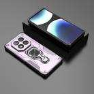 For Redmi Note 14 Pro+ 5G Metal Kickstand TPU Hybrid PC Phone Case(Purple) - 2