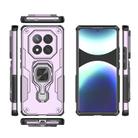 For Redmi Note 14 Pro+ 5G Metal Kickstand TPU Hybrid PC Phone Case(Purple) - 3