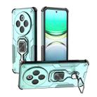 For vivo Y300 Pro Metal Kickstand TPU Hybrid PC Phone Case(Green) - 1