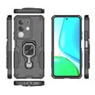 For vivo Y29 4G / T4x 5G Metal Kickstand TPU Hybrid PC Phone Case(Black) - 3